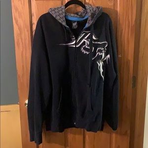 Fox Racing zip-up hoodie